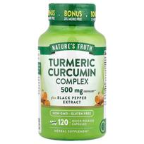 Turmeric Curcumin Complex Plus Black Pepper Extract 500mg Rapid Release Capsules 120 Tablets 120 pcs - 1 ea