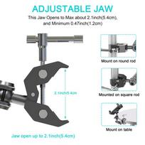 Phone and Tablet Holder for Treadmill/Spin Bike/Stroller/Wheelchair/Golf Cart/Poles/Music Stand/Stationary Bike