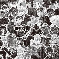 82PCS Berserk Guts Casca Cartoon Stickers Decoration DIY Notebook Laptop Phone Water Bottle PVC Waterproof Graffiti Decal 82pcs