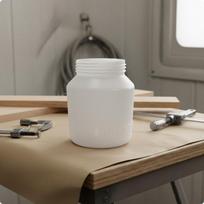 Paint Cup 1000 Ml Spray Wide Mouth for Painting, Carpentry 800ML Plastic Pot 800ML Plastic Pot