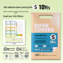 Transparent Self-Adhesive Book Cover Sticker for Students - Available in Blue Fruit Design, Various Sizes