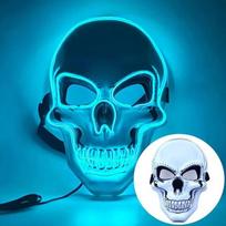 Neon Mask Led Light Up Party Masks The Purge Election Year Great Funny Mask Festival Cosplay Costume Supplies Glow Dark Skeleton mėlyna