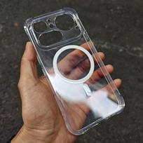 For Nothing Phone 4A Pro Case Soft Clear Magnetic Four-corner anti-fall Protection Phone Cover For Nothing Phone 4A 4APro Shell Nothing Phone (4a) Pro gryna