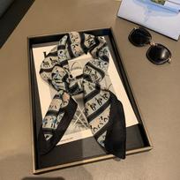 70 Premium pony black edge printed square scarf soft and skin-friendly shawl breathable neck scarf silk scarf women 70*70