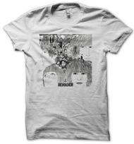 The Beatles Revolver Albumo Viršelio Meno Balti Unisex Marškinėliai S