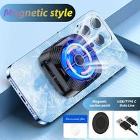 Mobiliojo telefono magnetinis puslaidininkis Peltier radiatorius X79 su užpakaliniu spaustuku Refrigeration Game Cooler X94, skirtas IOS Android aušinimo ventiliatoriui