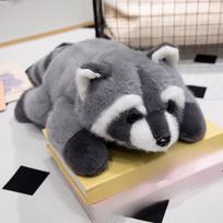 Lying Raccoon Plush Toy Cute Soft Stuffed Animals Doll Pillow for Girls Children Kids Baby Birthday Gift 30cm