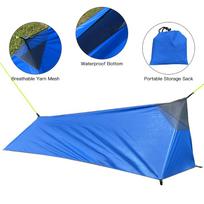 Backpacking Tent Outdoor Camping Sleeping Bag Tent Lightweight Single Person Tent with Mosquito Net armijos žalia spalva