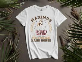 Maximus Žirgų Saugos Darbuotojai Rapunzelis Gobtuvėlis Marškinėliai Vyrams Moterims Unisex AD702 L