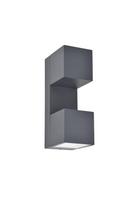Sieninis lauko šviestuvas Lutec 5117401118, 10W, LED, IP54, tamsiai pilka sp., 6.5 cm x 19.3 cm