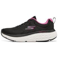 Skechers Max Cushioning Smūgius sugeriantys žemi bėgimo bateliai moteriški kedai Juodi Balti Rožiniai 129123-BKPK 35