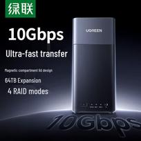 UGREEN Dual Bay USB-C 10Gbps SATA HDD/SSD Enclosure with RAID and Clone