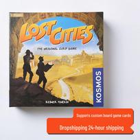 Angliškas leidimas Lost Cities stalo žaidimas: Vakarėlių kortų žaidimas None