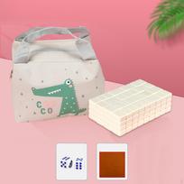 Portable Mini Mahjong for Travel And Leisure Fun cream color white