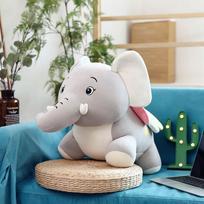 Doll Cute Dumbo Doll Plush Toy Elephant Sleeping Pillow Send Children's Doll 30cm pilka spalva