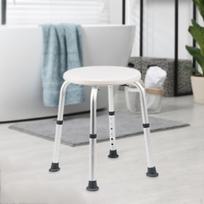 360-Degree Rotating Bath Chair Adjustable Height Shower Bench for Bathtub Kitchen Hotel Travel balta