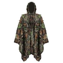 Lauko 3D lapų kamufliažinis Ghillie pončas Camo apsiaustai Paslėptas Ghillie kostiumas Karinis CS Miško medžioklės pončas 1