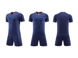 Quick-Dry Summer Football Jersey Set for Adults & Kids - Printed Short Sleeve S tamsiai žalia spalva