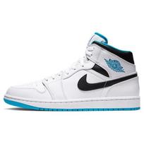 Air Jordan 1 Mid 'Laser Blue' Men's 554724-141 EU 40.5 white