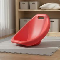 Vestibular Training Seat Sensory Balance Chair Easy to Clean Rocking for Therapeutic raudona