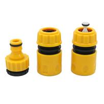 3Pcs/Kit Garden Water Quick Connector 1/2  5/8'' Pipe Fast Release Joint Garden Lawn Flower Irrigation Car Washing Fittings (as the picture,1/2'')