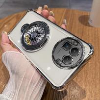 Dėklas Realme GT8 Pro, matinio paviršiaus, minkštas, skaidrus, prabangus, dengtas, su magnetiniu laikikliu, telefono dangtelis Realme GT8, smūgiams atsparus buferis realme GT8 Pro (China) auksas