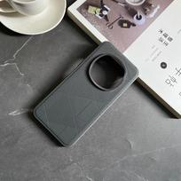 For Xiaomi Mi 15 Ultra Case Luxury Hard PU Matte Diamond Check Protective Back Cover Case For Xiaomi Mi15 Ultra Phone Shell For Mi 15 Ultra pilka spalva