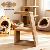 Multi-Functional Cat Climbing Frame with Scratching Post & Bed