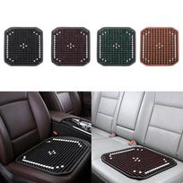 Universal Beaded Car Seat Cushion Square Cooling Pad Ventilated Summer Comfort for Home Office Vehicle Interior