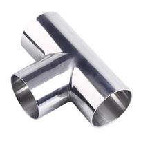 Outer Diameter 12.7/16/19/22/25/28/32/38/45/51/57/63/76/89mm 304 Stainless Steel Sanitary Tee/R/Y Shape Weld Pipe Fitting (as the picture,19mm)
