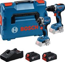 Akumuliatorinių įrankių rinkinys Bosch 0615A50090; 18 V; 2x5,0 Ah akum.