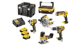 Akumuliatorinių įrankių rinkinys DeWalt DCK500P3T-QW; 18 V; 3x5,0 Ah akum.