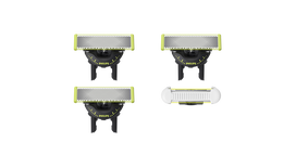 OneBlade QP949/50 Komb.: 3 vnt. 360 + 1 vnt. „Skin Protect“ peiliukų