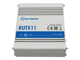 Šakotuvas Teltonika RUTX11 - Wireless router - WWAN - 4-port switch - GigE, 802.11ac Wave 2 - Bluetooth 4.0, 802.11b / g / n / ac Wave 2 - DIN rail mountable / TKA-RUTX11