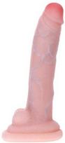 BAILE Lankstus lankstomas varpos dildo su stuburu 28cm