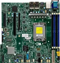 pagrindinė plokštė SuperMicro Mainboard X13SCH-LN4F micro-ATX gniazdo 1700 DDR5-only Bulk