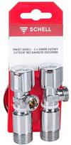 Schell RINKINYS: Kampinis vožtuvas SCHELL COMFORT 1/2*3/8 chromas be ASAG (S) (2 vnt.)