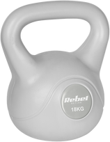 REBEL ACTIVE Kettlebell bituminous pilka 18 kg