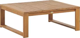 Lauko staliukas Beliani TIMOR, 90x75 cm, akacijos mediena, šviesiai rudas