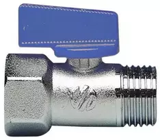 Ventilis A2207, 1/2" vid/išor. sriegis, mėlyna rankena