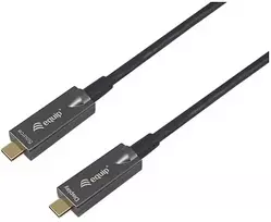 Equip 119468 USB kabelis USB 3.2 Gen 2 (3.1 Gen 2) 10 m USB C 10Gbit/s 60 W Juoda