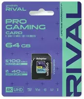 Atminties kortelė GOODRAM Micro SDXC 64GB V30 UHS I U3 RIVAL + adapter
