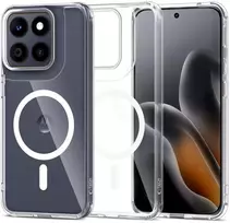„Tech-Protect FlexAir Hybrid MagSafe“ dėklas, skirtas „Motorola Edge 70 Fusion / Fusion + 5G“ – skaidrus