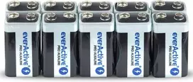 Baterija- everActive Pro Alkaline 6LR61 650 mAh Baterijos, 10 vnt.