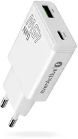 Įkroviklis - everActive SC-460Q 45W USB & USB-C Greitas Įkroviklis, Balta
