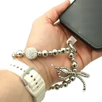 Karoliukų dirželis telefonui ant riešo, 15 cm