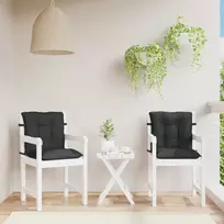 Žemintaško kėdžių pagalvėlės rinkinys 2 pcs Melanas Juodas