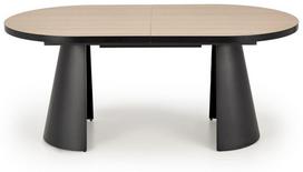 Valgomojo stalas išskleidžiamas Giacomo, ruda sp./juoda sp., 180 - 240 cm x 100 cm x 78 cm