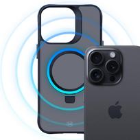 3mk Smoke dėklas telefonui Magnetinis su stovu Apple iPhone 16 pro max - juodas