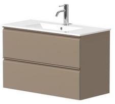 Vonios spintelė Kame Match 80cm 2 stalčiai, be kriauklės, Cocoa brown BU/8-2DR/D15-MT